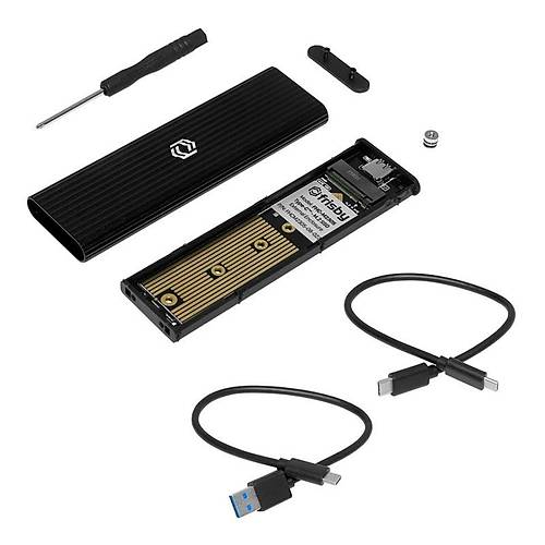 FRISBY FHC-M2305 TYPE-C USB 3.1 - M.2 PCIE NVME SSD AL�M�NYUM D�SK KUTUSU