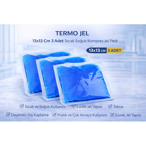 Termo Jel 13x13 Cm 3 Adet S�cak So�uk Kompres Jel Pedi