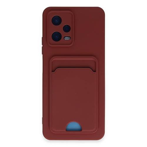 Redmi Note 12 4G K�l�f Kelvin Kartvizitli Silikon - Bordo