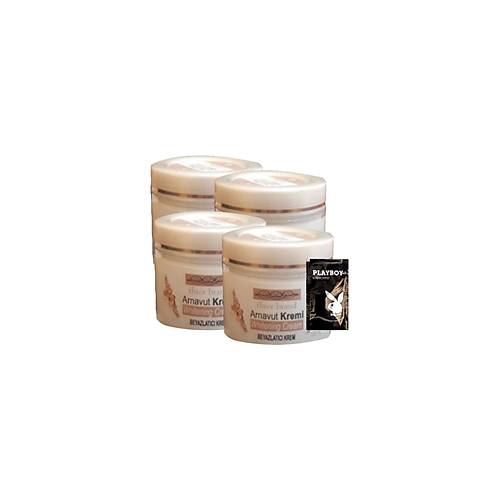 Arnavut Kremi 4x100 ml Cilt Renk A��c� Masaj Bak�m Kremi 1 adet Jel ile