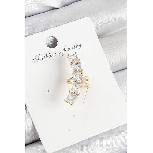 Pirin� Zirkon Ta�l� Model Gold Renk Sa� K�k�rdak K�pe