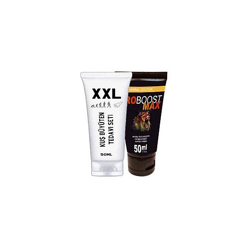 Ku�xxl 50 ml Cream Boyut Kremi + Eroboost Testo 50 ml Erkeklere �zel Krem