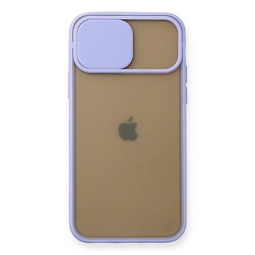 iPhone 11 Pro K�l�f Palm Buzlu Kamera S�rg�l� Silikon - Lila