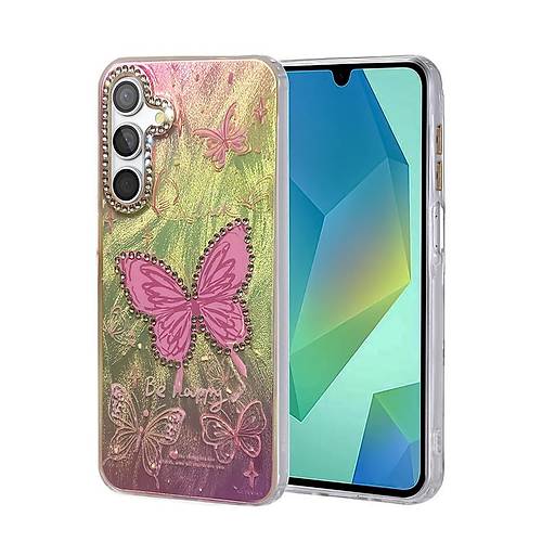 Galaxy S24 FE K�l�f Blade Aynal� Desenli Kapak - Desen 5