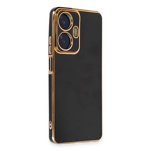 Realme C55 K�l�f Volet Silikon - Siyah