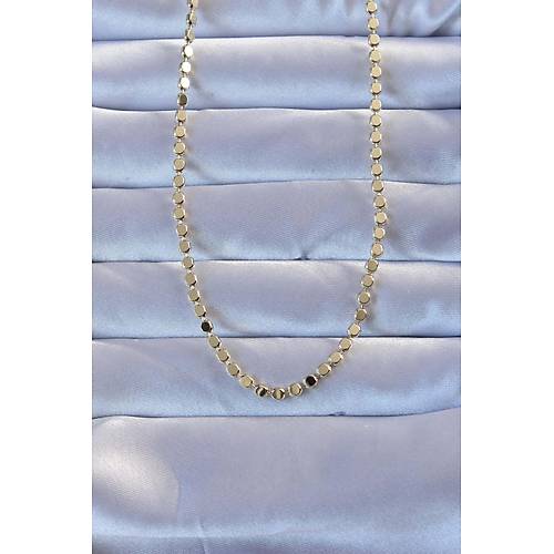 316L �elik Gold Renk 60 cm Par�al� Ezme Kolye