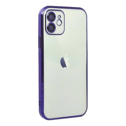 iPhone 12 K�l�f Razer Lensli Silikon - Mor