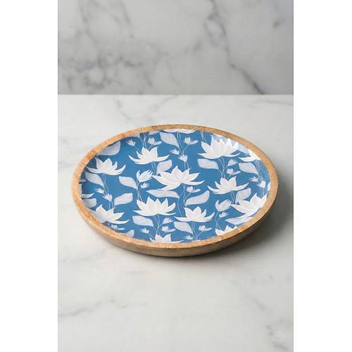 Mango Agac� Pasta Taba�� & Sunum Taba�� 20 Cm Desenli