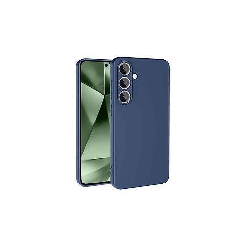 Galaxy S24 FE K�l�f Nano i�i Kadife Silikon - Lacivert