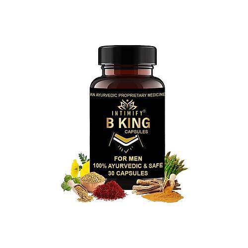 B King Erkek Destekleyici Shilajit Shatavari Gokshura Safed Musli Shudha 30lu Kaps�ller