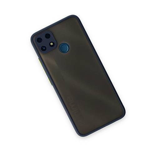 Realme C25 K�l�f Montreal Silikon Kapak - Lacivert