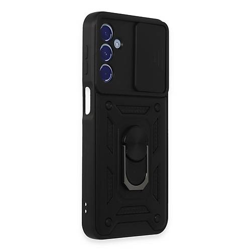 Galaxy M34 5G K�l�f Pars Lens Y�z�kl� Silikon - Siyah