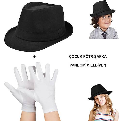 �ocuk Sahne Performans Seti � G�steri F�tr �apka ve Eldiven