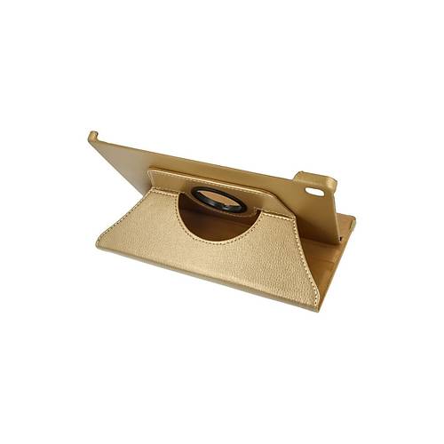 Galaxy P610 Tab S6 Lite 10.4 K�l�f 360 Tablet Deri K�l�f - Gold