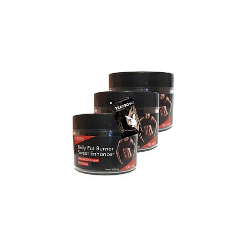 Belly fatBurner Sweat Enhancer Kad�nlar i�in krem 3x100 ml + 1 Adet Jel ile