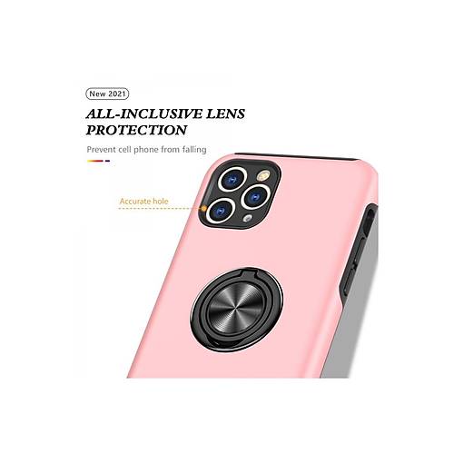 iPhone 11 Pro Max K�l�f Elit Y�z�kl� Kapak - Pembe