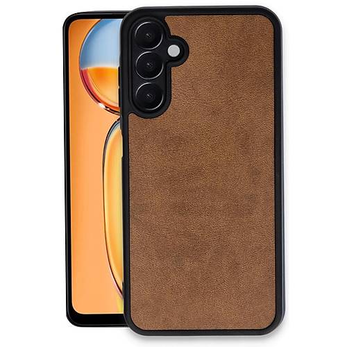 Galaxy A26 K�l�f Aras Deri Kapak - Taba