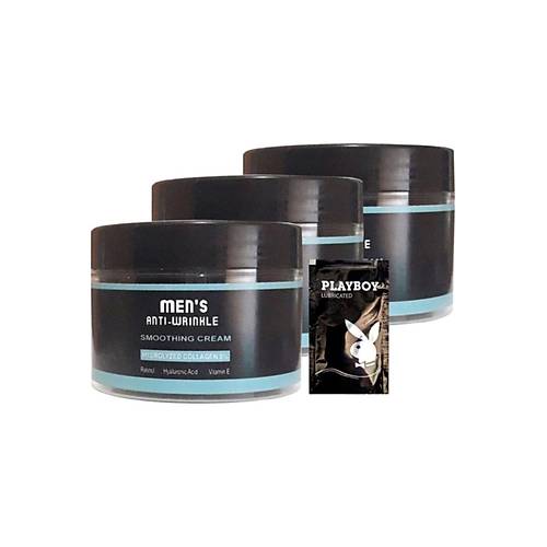 Men's 3l� Snmp20328 Smoothing Cream 100 ml Antiwrinkle Erkek Y�z Cilt Kremi + Yan�nda Jel