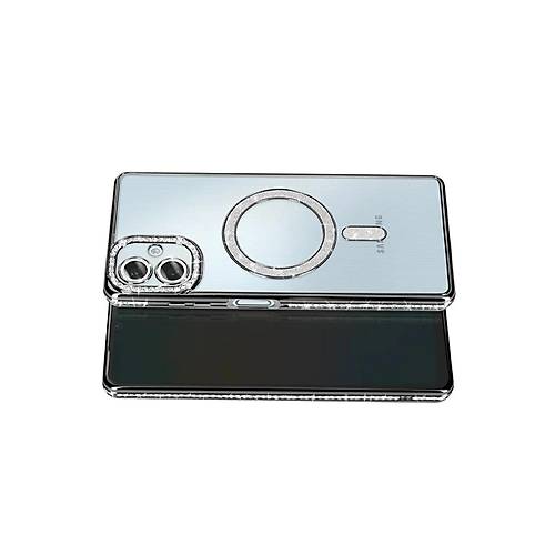 Galaxy A07 4G Joke Simli Magneticsafe K�l�f - Siyah