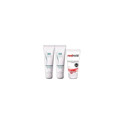 Kaz Gagas� Kremi 2x100 ml Rahatlat�c� + Redroid Rahatlat�c�  Krem 1x50 ml