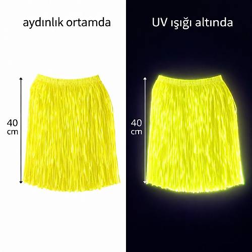 Neon Sar� Hawaii Parti Ete�i 40 cm