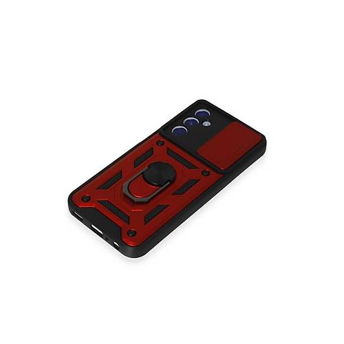 Galaxy M34 5G K�l�f Pars Lens Y�z�kl� Silikon - K�rm�z�