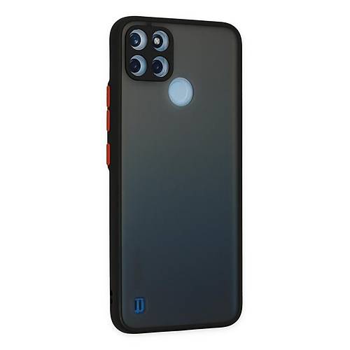 Realme C21Y K�l�f Montreal Silikon Kapak - Siyah