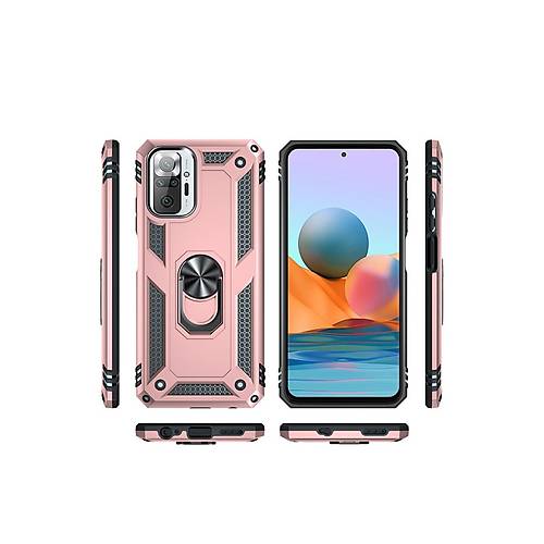 Redmi Note 10 Pro K�l�f Sofya Y�z�kl� Silikon Kapak - Rose
