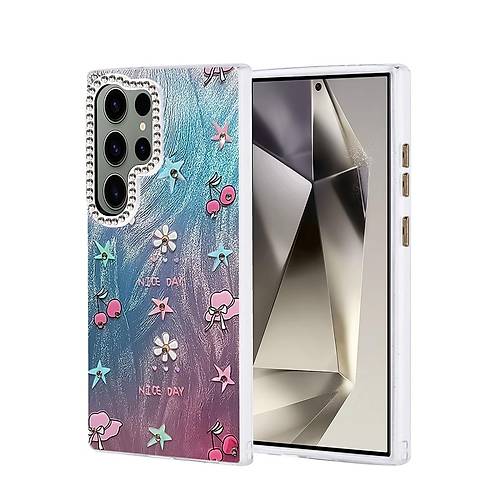 Galaxy S23 Ultra K�l�f Blade Aynal� Desenli Kapak - Desen 4