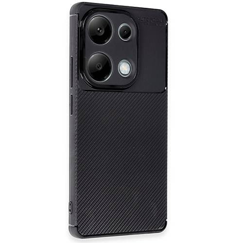 Redmi Note 13 Pro 4G K�l�f Auto Focus Karbon Kapak - Siyah