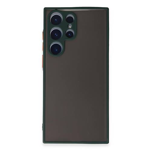 Galaxy S22 Ultra K�l�f Montreal Silikon Kapak - Ye�il