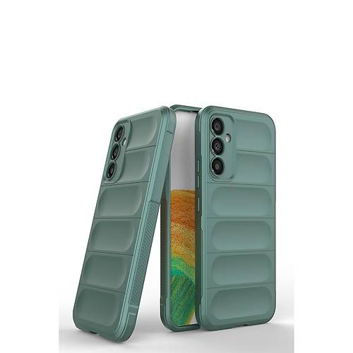 Galaxy A15 4G K�l�f Optimum Silikon - Koyu Ye�il