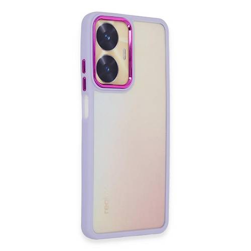 Realme C55 K�l�f Dora Kapak - Lila