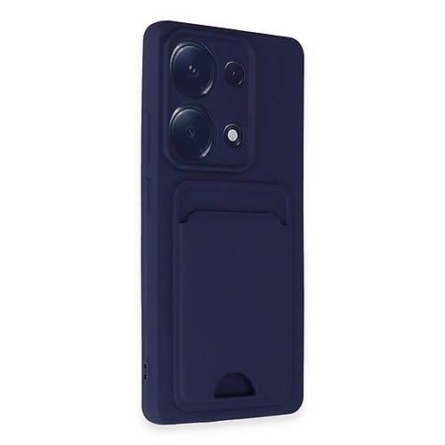 Redmi Note 13 Pro 4G K�l�f Kelvin Kartvizitli Silikon - Lacivert