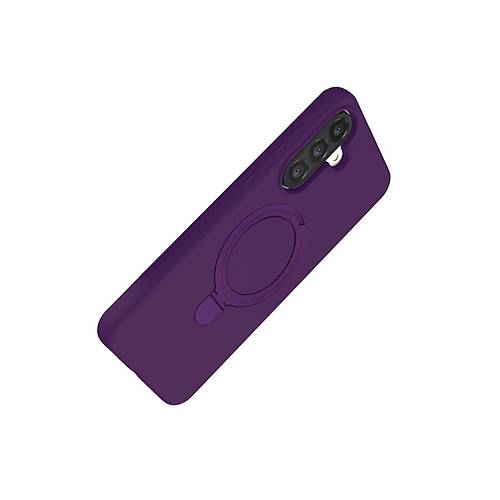 Galaxy A56 Regal Magsafe Standl� Kapak - Derin Mor