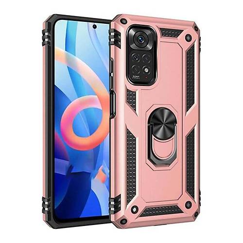 Redmi Note 12S K�l�f Sofya Y�z�kl� Silikon Kapak - Rose