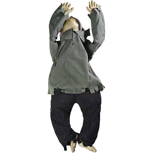 Sesli I��kl� ve Sens�rl� Yerde Emekleyen Hareketli Bebek Hayalet Zombi Dekor 30x85 cm