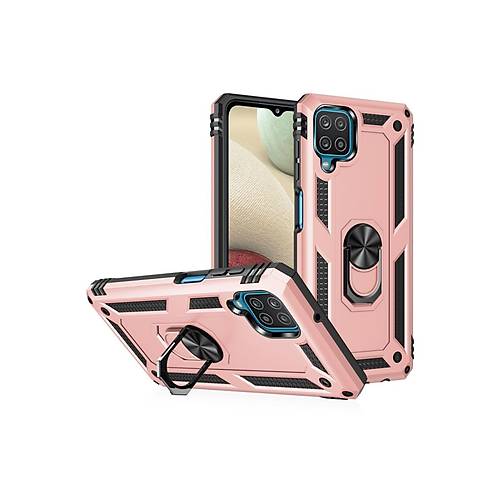 Galaxy A22 K�l�f Sofya Y�z�kl� Silikon Kapak - Rose