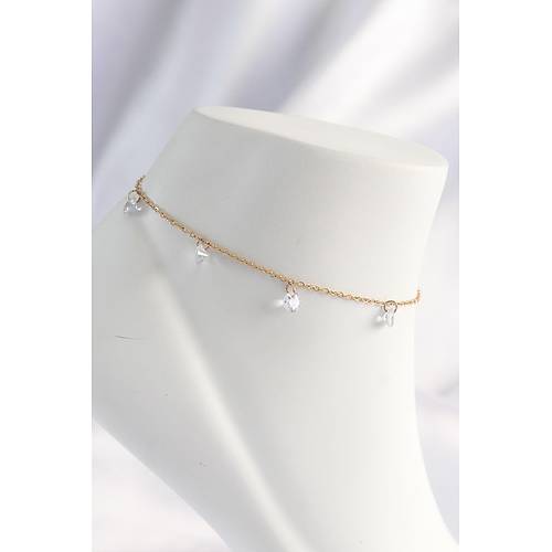 316L �elik Gold Renk Zirkon Ta�l� Halhal