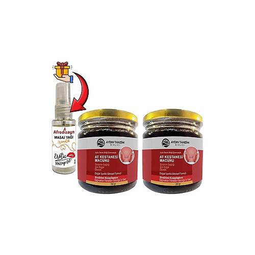 Atkestanesi Macunu 2 Kutu Ayd�n Tanzim Birli�inden 240 gr Macun + ��rek Otu Masaj Ya�� 30 ml