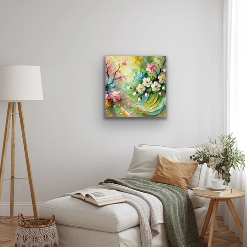 �lkbahar Mevsimi Kanvas Tablo 60x60cm