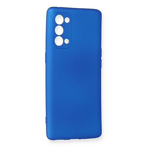 Reno 5 Pro K�l�f First Silikon - Mavi