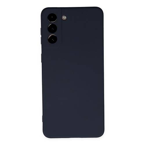 Galaxy S21 Plus K�l�f Nano i�i Kadife Silikon - Lacivert