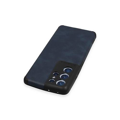 Galaxy S21 Ultra K�l�f Loop Deri Silikon - Lacivert