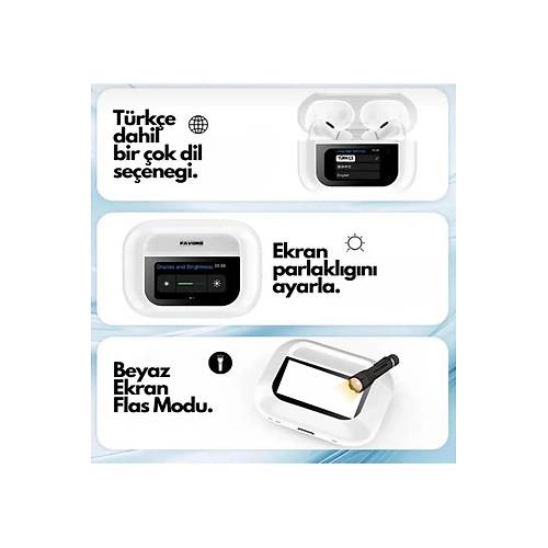 ANC + Ambient Sound Ekranl� TWS Kulakl�k