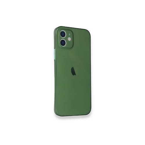 iPhone 12 Mini K�l�f PP Ultra �nce Kapak - Ye�il