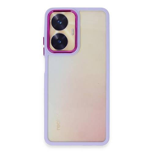 Realme C55 K�l�f Dora Kapak - Lila