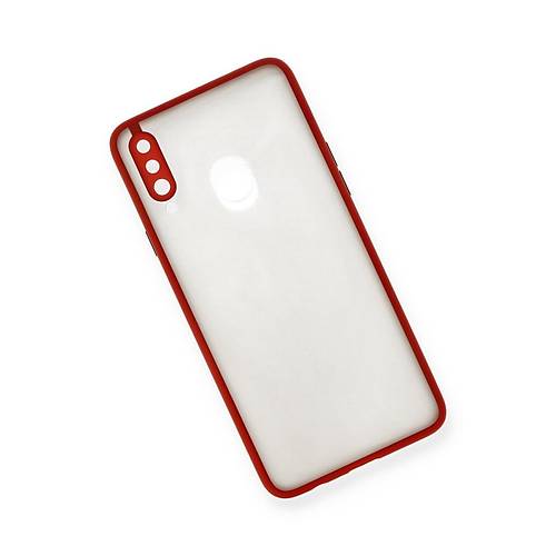 Galaxy A20S K�l�f Montreal Silikon Kapak - K�rm�z�