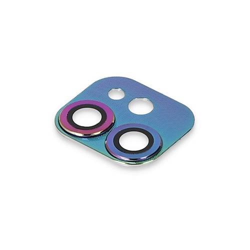 iPhone 11 Pers Al�minyum Kamera Lens - Rainbow