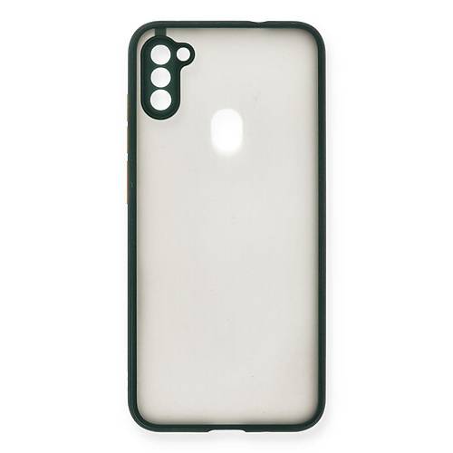 Galaxy A11 K�l�f Montreal Silikon Kapak - Ye�il